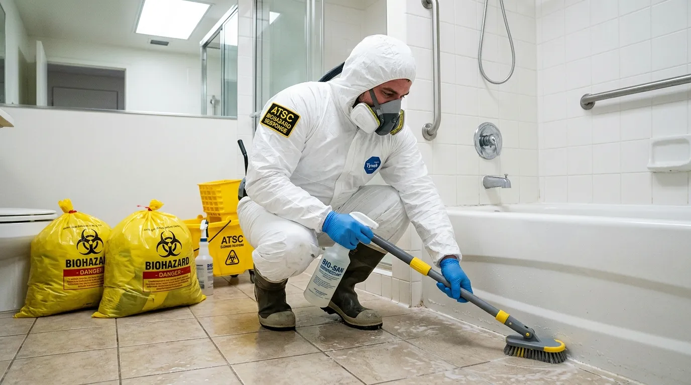 Decontamination equipment deployed for Blood Cleanup in Mercerville-Hamilton Square